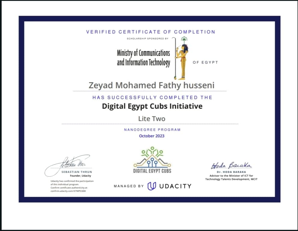 Data Analysis Certificate